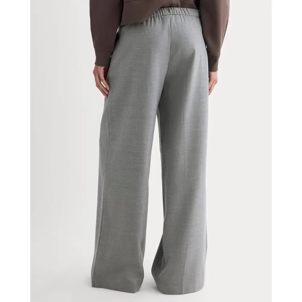 Everlane Heather Graphite Tailor Twill Pull On Pants - Size 10, NWT